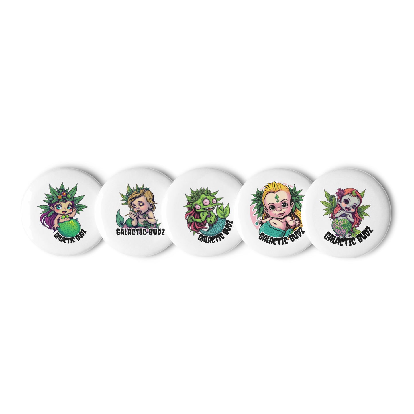 MERMONSTER PIN BUTTONS- SET 1