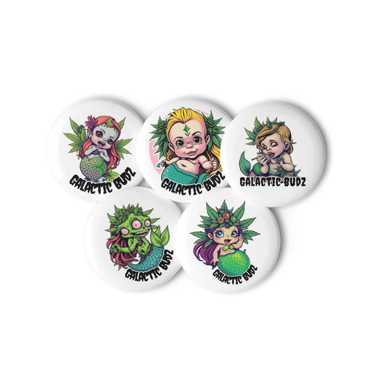 MERMONSTER PIN BUTTONS- SET 1
