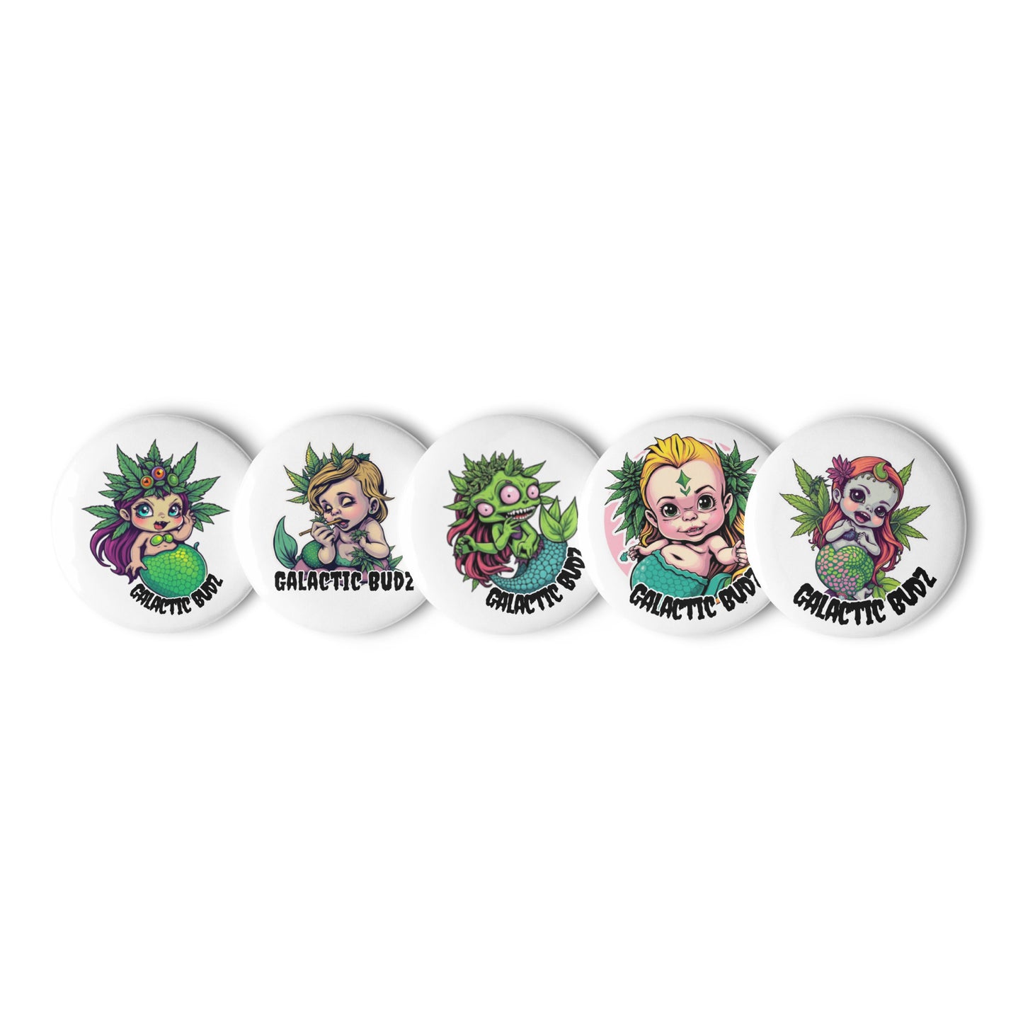 MERMONSTER PIN BUTTONS- SET 1